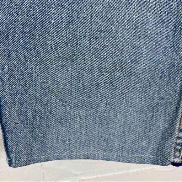 Vintage Nevada Light Wash 100% Cotton Cropped Jeans 38 - Picture 5 of 11
